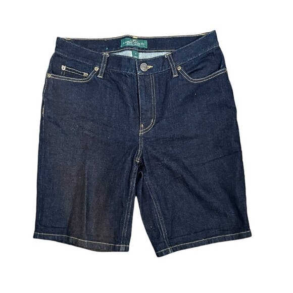 Lauren Jeans Co Ralph Lauren Bermuda Shorts Dark Wash 4 - Picture 2 of 6